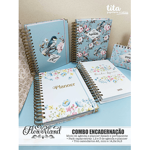 Arquivo Coleção FlowerLand  Combo Encadernação - TITA