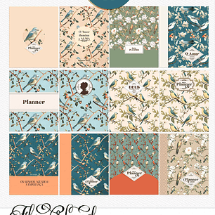 Arquivo Coleção FlowerLand  Combo Encadernação - TITA