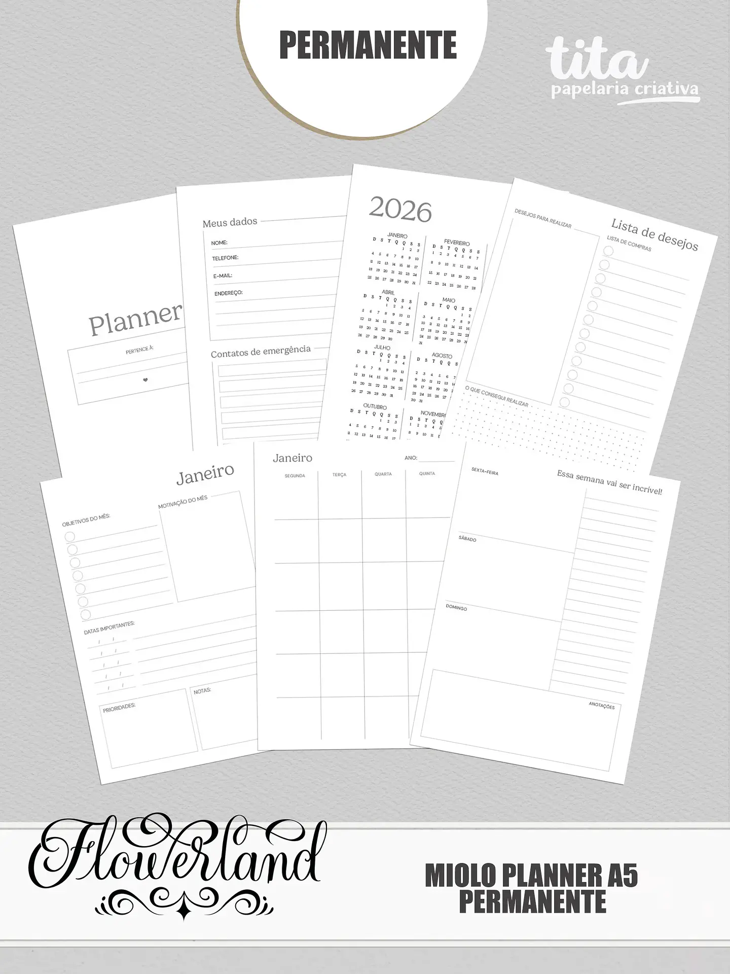 Arquivo Coleção FlowerLand  Combo Encadernação 13