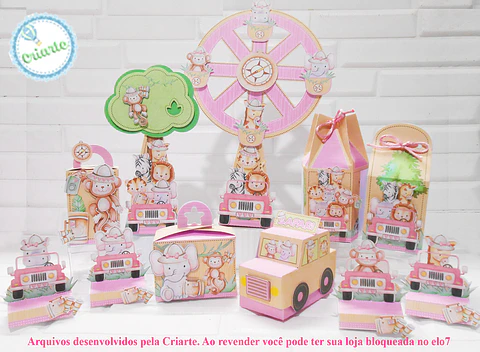 Arquivo de Corte Safari Menina