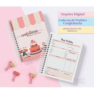 Arquivo Caderno de Pedidos da Confeiteira - STUDIO RAFA