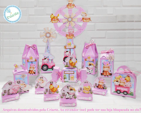 Arquivo de Corte Fazendinha Rosa