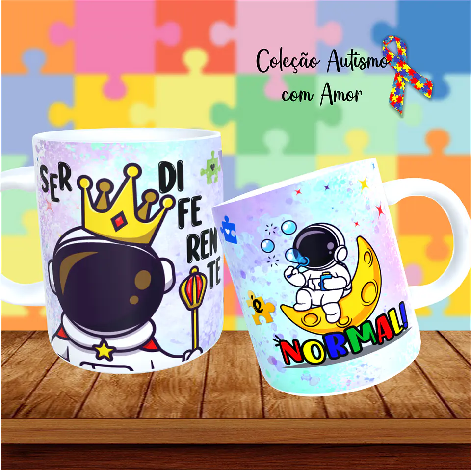 Arqivo Sublimação Canecas Autismo 15
