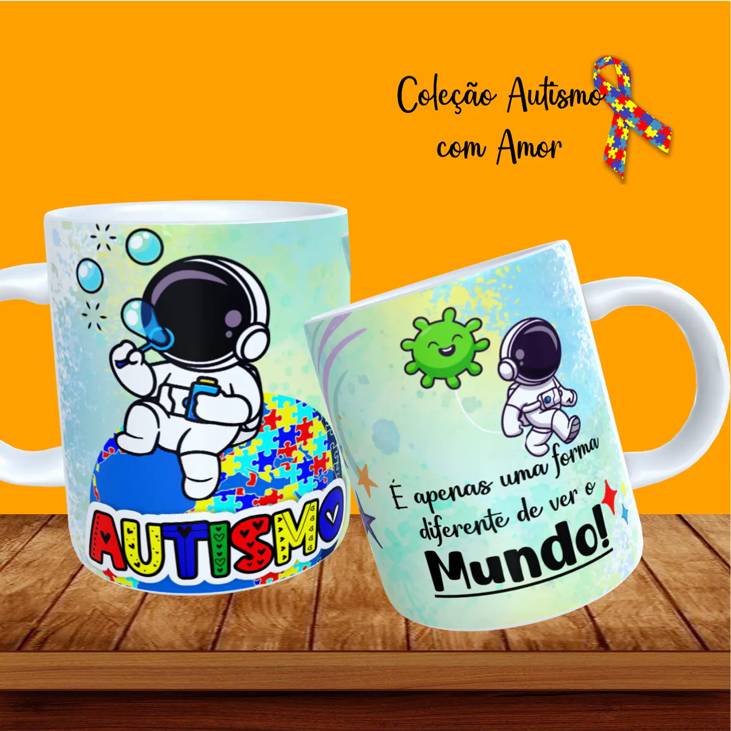 Arqivo Sublimação Canecas Autismo 16