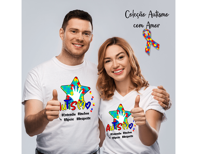 Arqivo Sublimação Camisetas Autismo