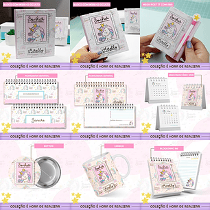 Arquivo Encadernação Coleção É hora de realizar - Unicórnio - METAMORPAPER