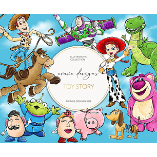 Kit Digital Toy Story Aquarela