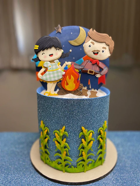 Arquivo Topo Festa Junina Casal Caipira - EM CAMADAS