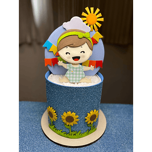 Arquivo Topo Festa Junina Menina Bebê - EM CAMADAS