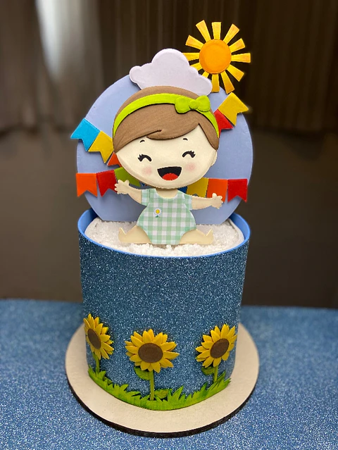 Arquivo Topo Festa Junina Menina Bebê - EM CAMADAS