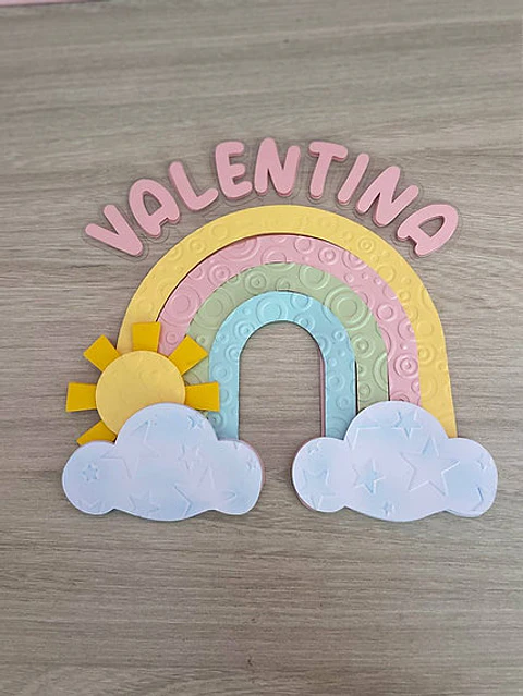 Arquivo Topo de Bolo Arco íris - EM CAMADAS