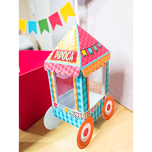 Arquivo Carrinho de Pipoca Molde - 