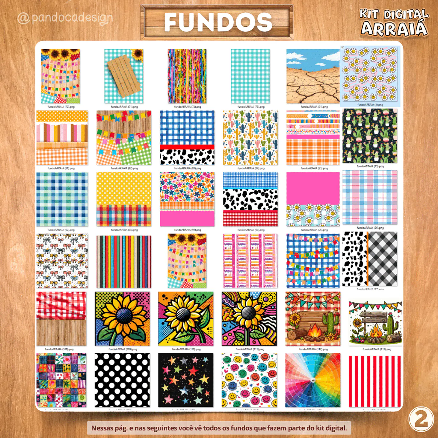 Kit Digital Festa Junina Arraiá Completo - PANDOCA 18