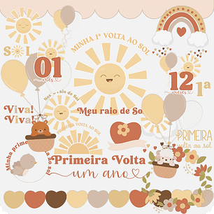 Kit Digital Minha Primeira Volta ao Sol - TUTTI