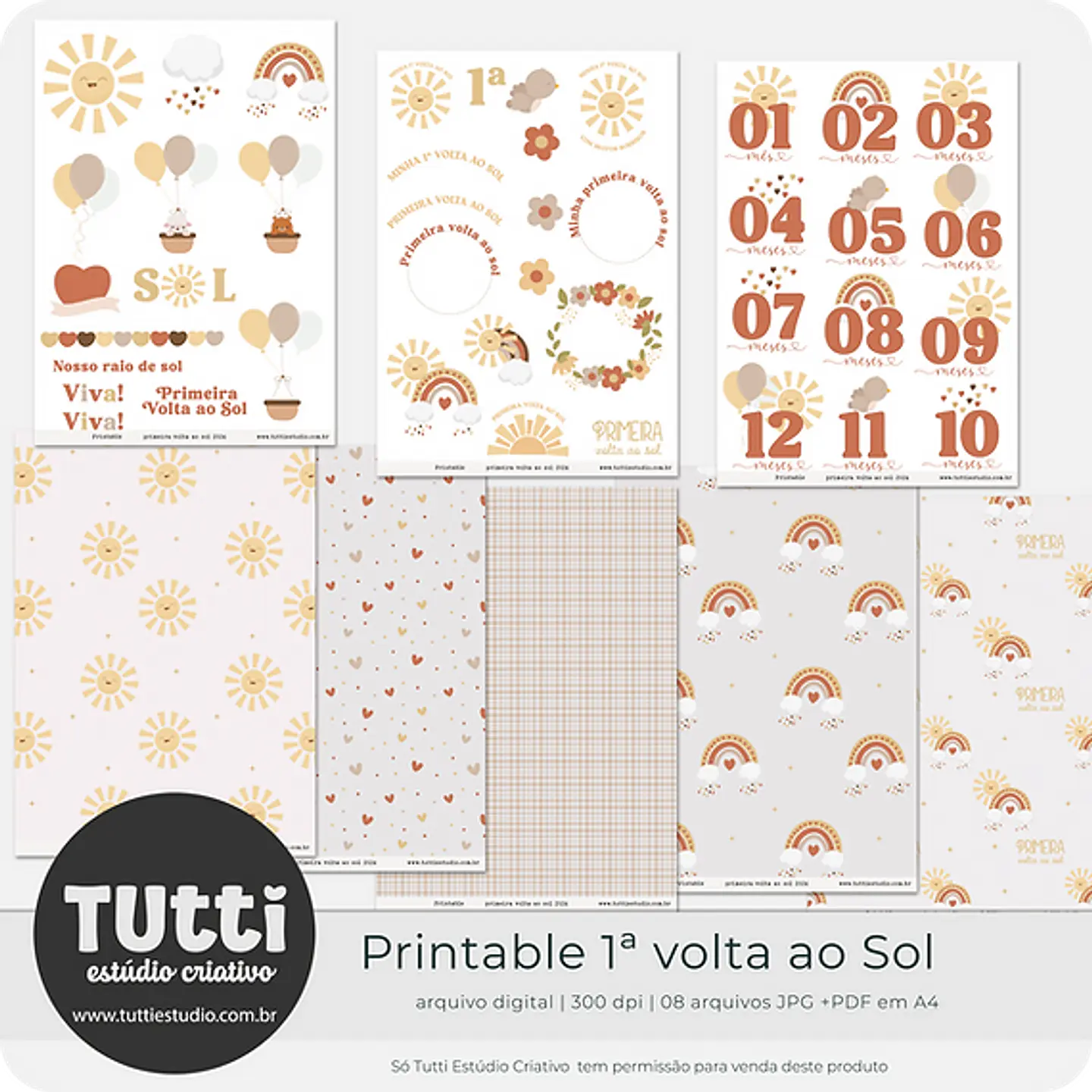 Kit Digital Minha Primeira Volta ao Sol - TUTTI 4