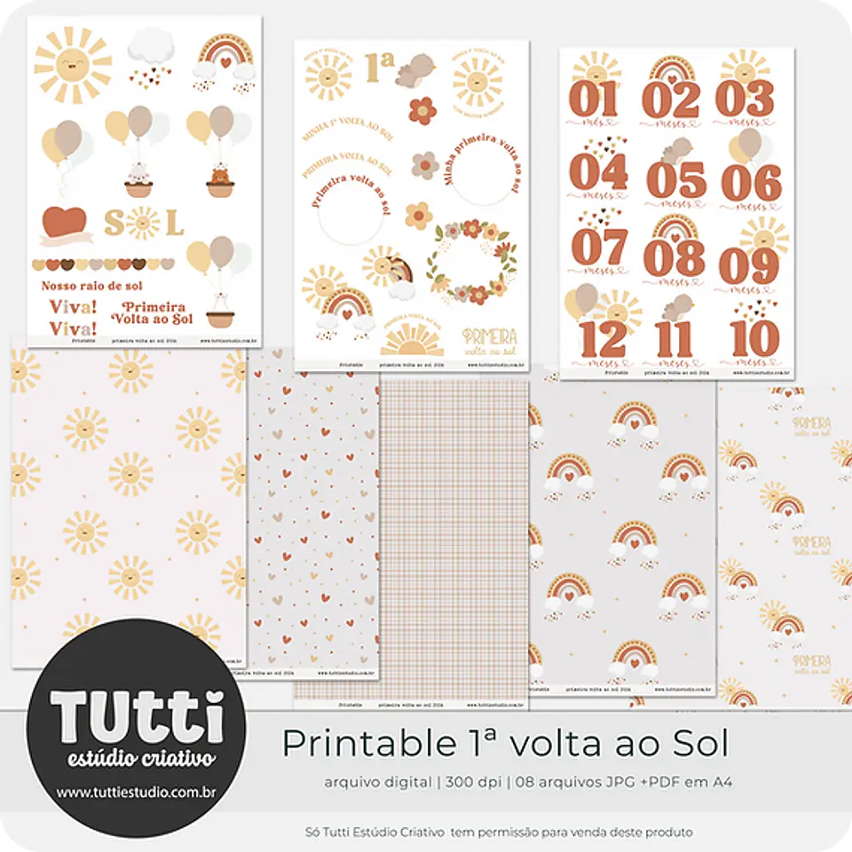 Kit Digital Minha Primeira Volta ao Sol - TUTTI 4