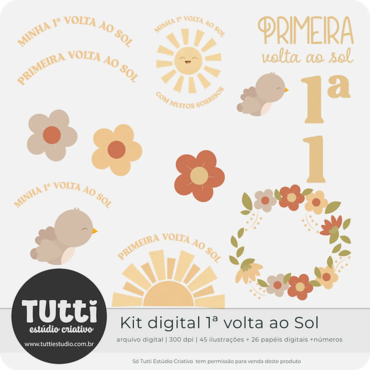 Kit Digital Minha Primeira Volta ao Sol - TUTTI 6