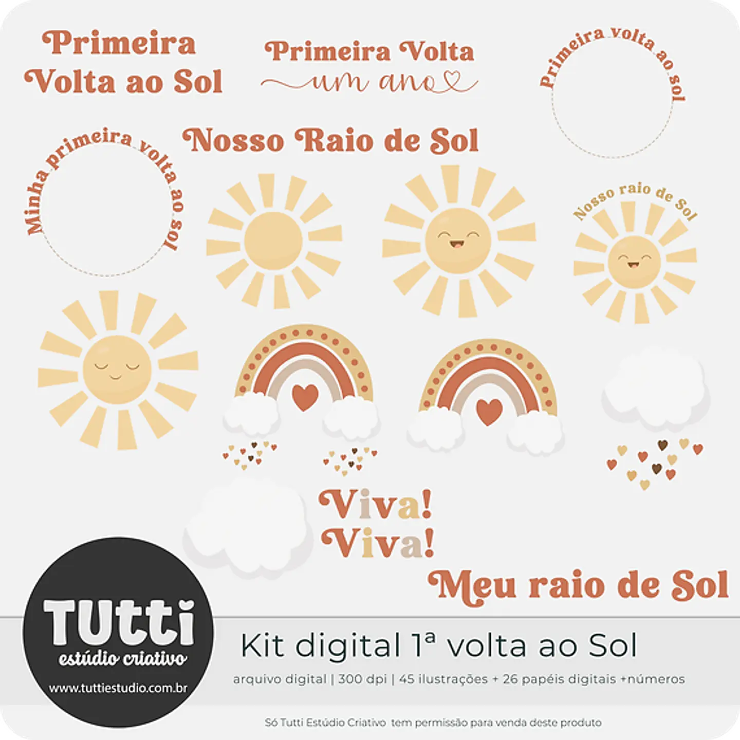 Kit Digital Minha Primeira Volta ao Sol - TUTTI 7