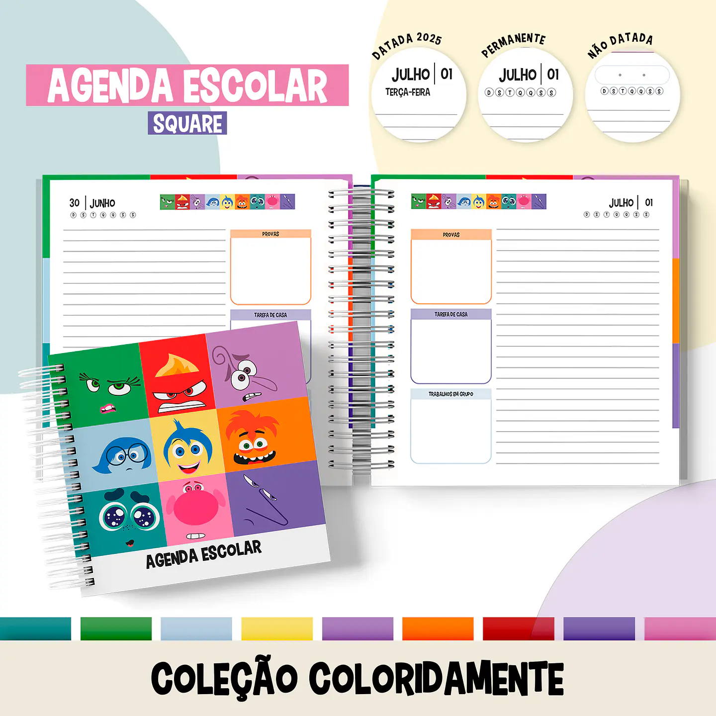 Arquivo Encadernação Coleção Coloridamente Divertidamente - METAMORPAPER 7