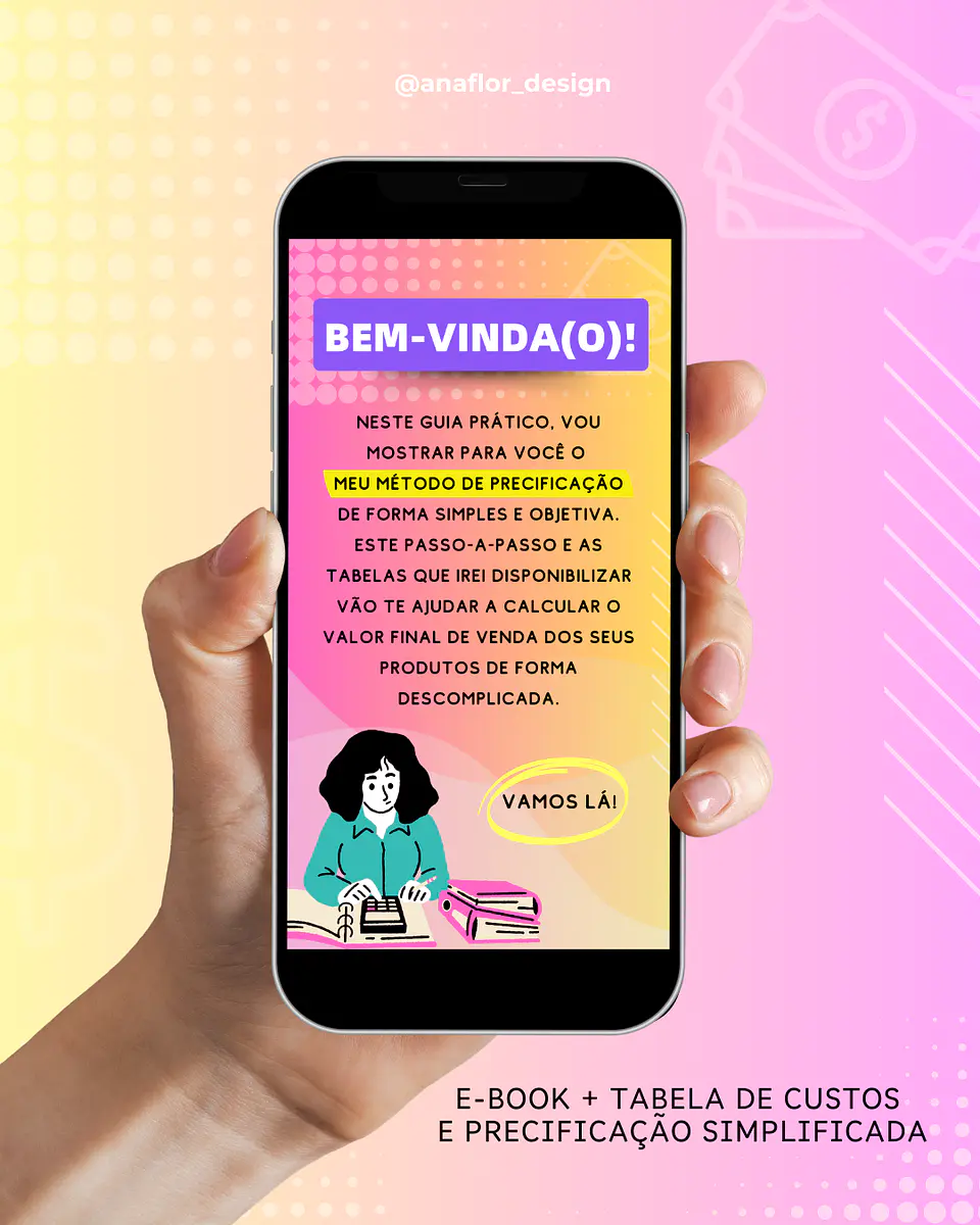 Arquivo Guia Prático | Precificação | E-book + Tabelas - ANA FLOR 3