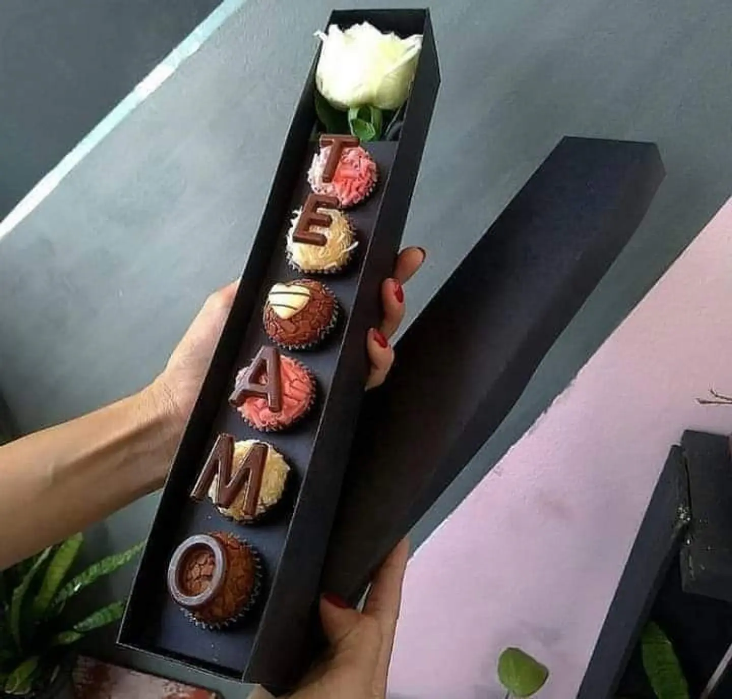 Arquivo Caixa 6 docinhos e 1 rosa 1