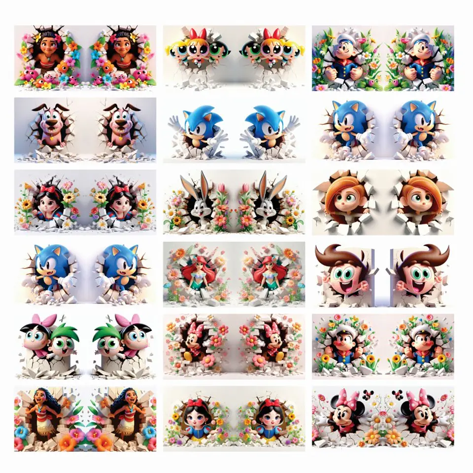 Arquivo Canecas Combo Personagens AI 2