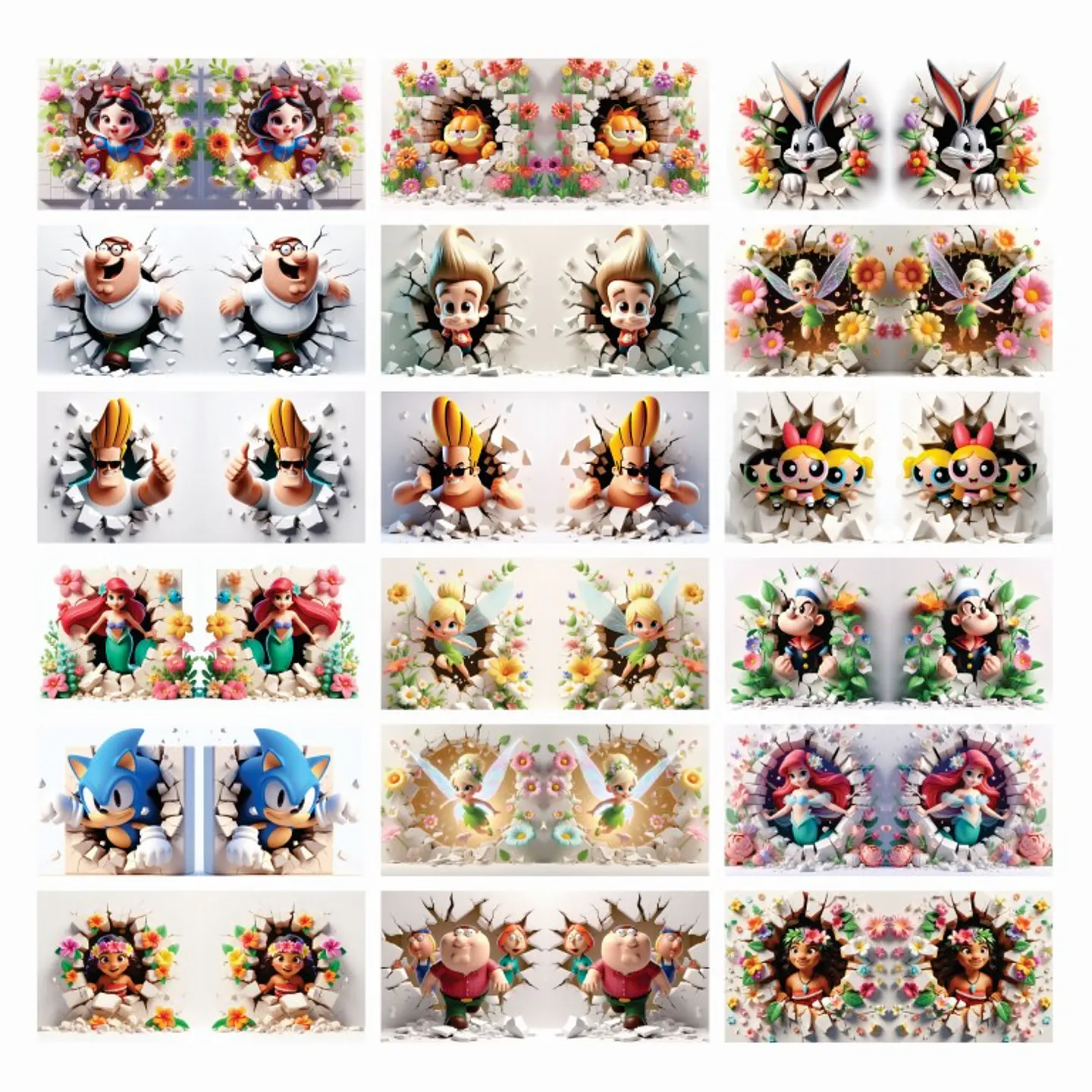 Arquivo Canecas Combo Personagens AI 4