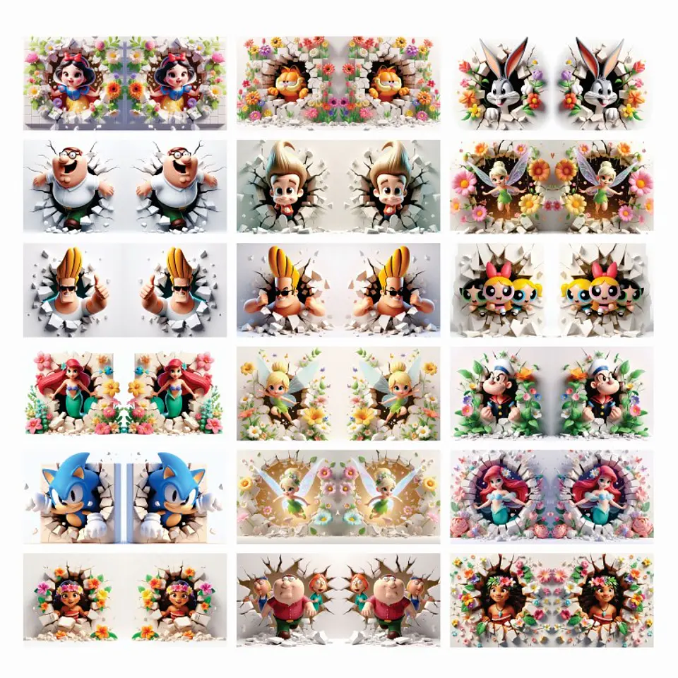 Arquivo Canecas Combo Personagens AI 4