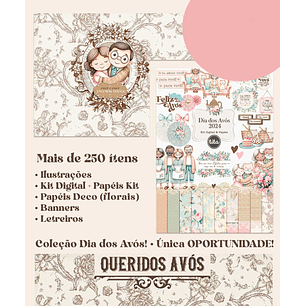 Kit Digital Dia dos Avós Queridos Avós 2024