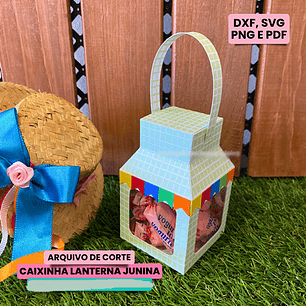 Arquivo Caixa Lanterna Festa Junina - SOMENTE MOLDE