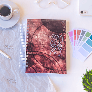 Arquivo Combo Agendas 2025 + Permanentes - A5 E A6 - Capas - 72 Miolos - Coleção Topázio