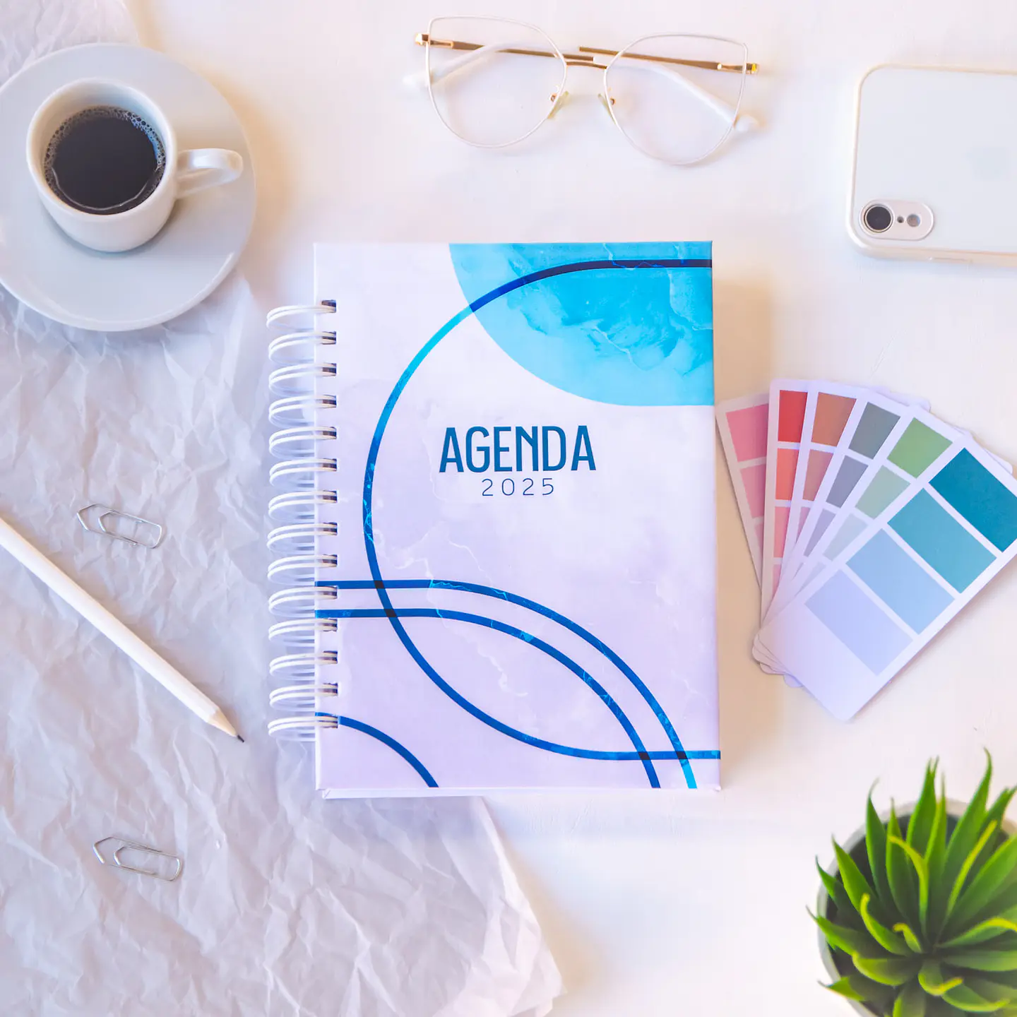 Arquivo Combo Agendas 2025 + Permanentes - A5 E A6 - Capas - 72 Miolos - Coleção Topázio 7
