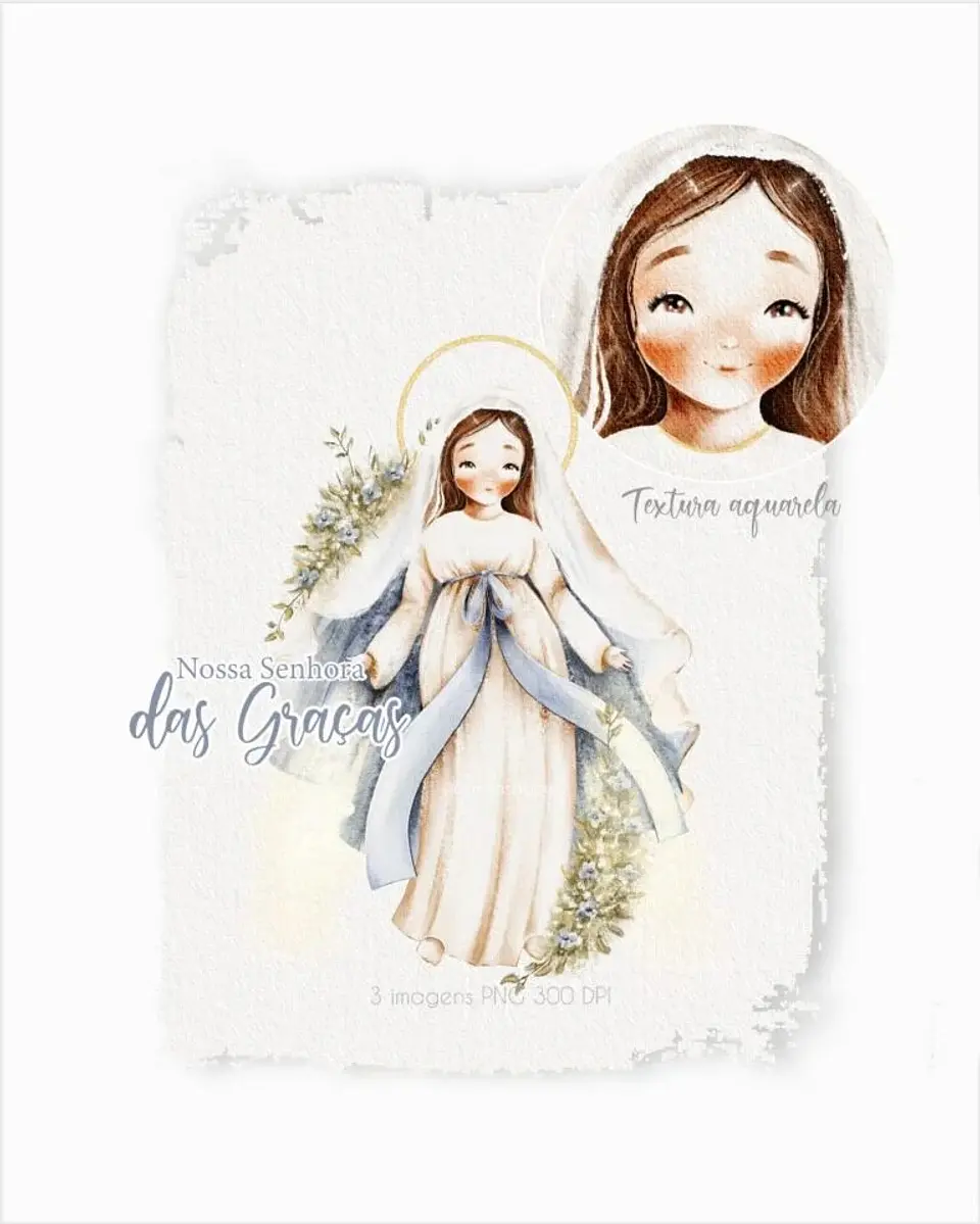 Arquivo COMBO Digital Ilustrações Santinhas versão adulta 2
