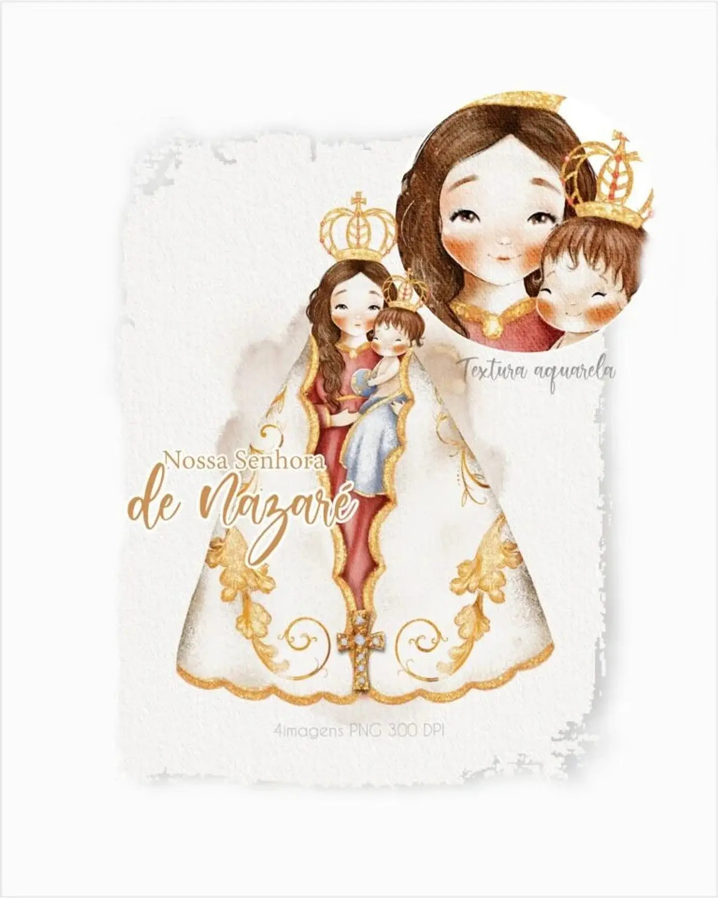 Arquivo COMBO Digital Ilustrações Santinhas versão adulta 4