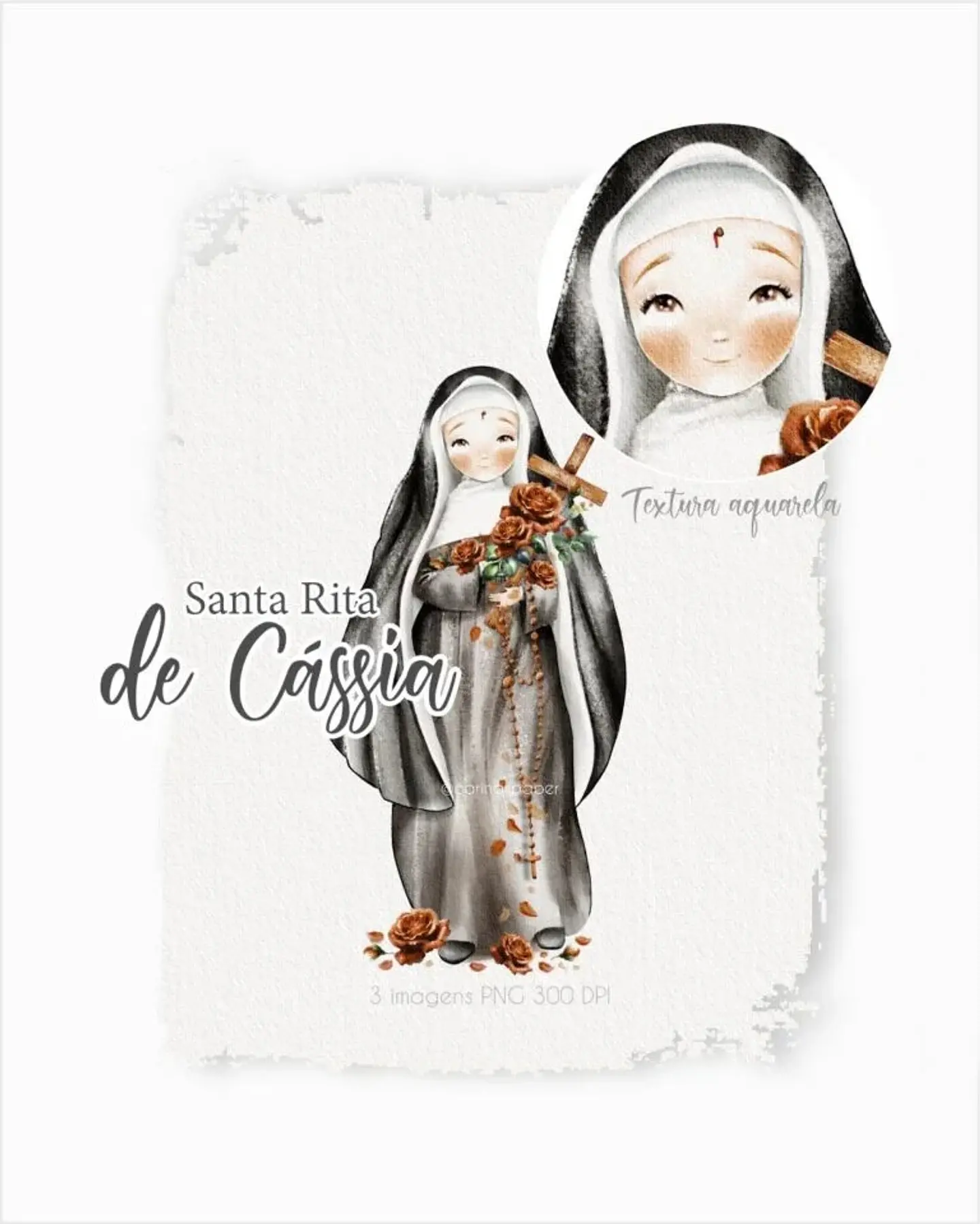 Arquivo COMBO Digital Ilustrações Santinhas versão adulta 5