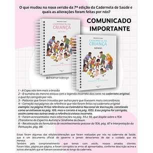 Arquivo Miolo Carderneta de Saúde 7° Edição + Brindes capas