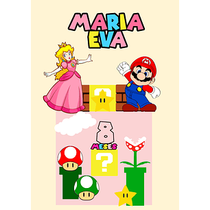 Arquivo Topo de Bolo Super Mário Menina