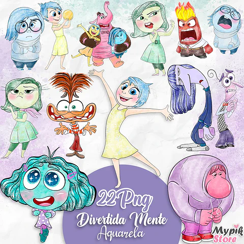 Arquivo Kit Digital Divertidamente 2 Aquarela