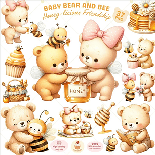 Kit Digital Ursinhos e Abelhinha