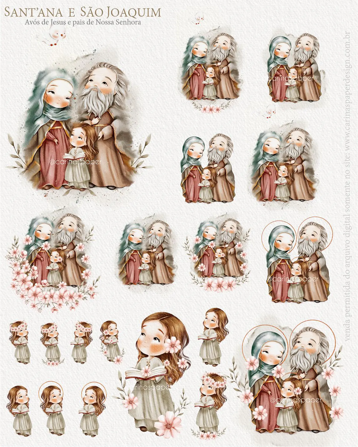 Kit Digital Ilustrações São Joaquim e Santana 2