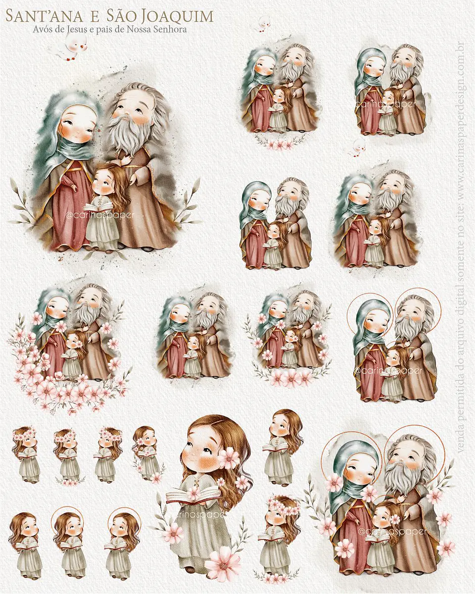 Kit Digital Ilustrações São Joaquim e Santana 2