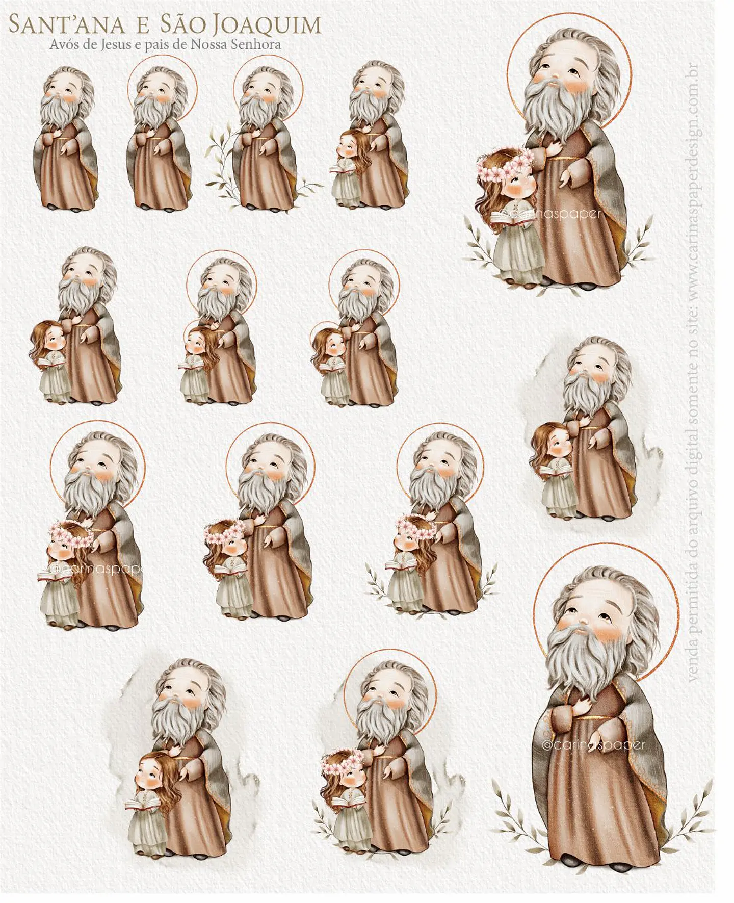 Kit Digital Ilustrações São Joaquim e Santana 3
