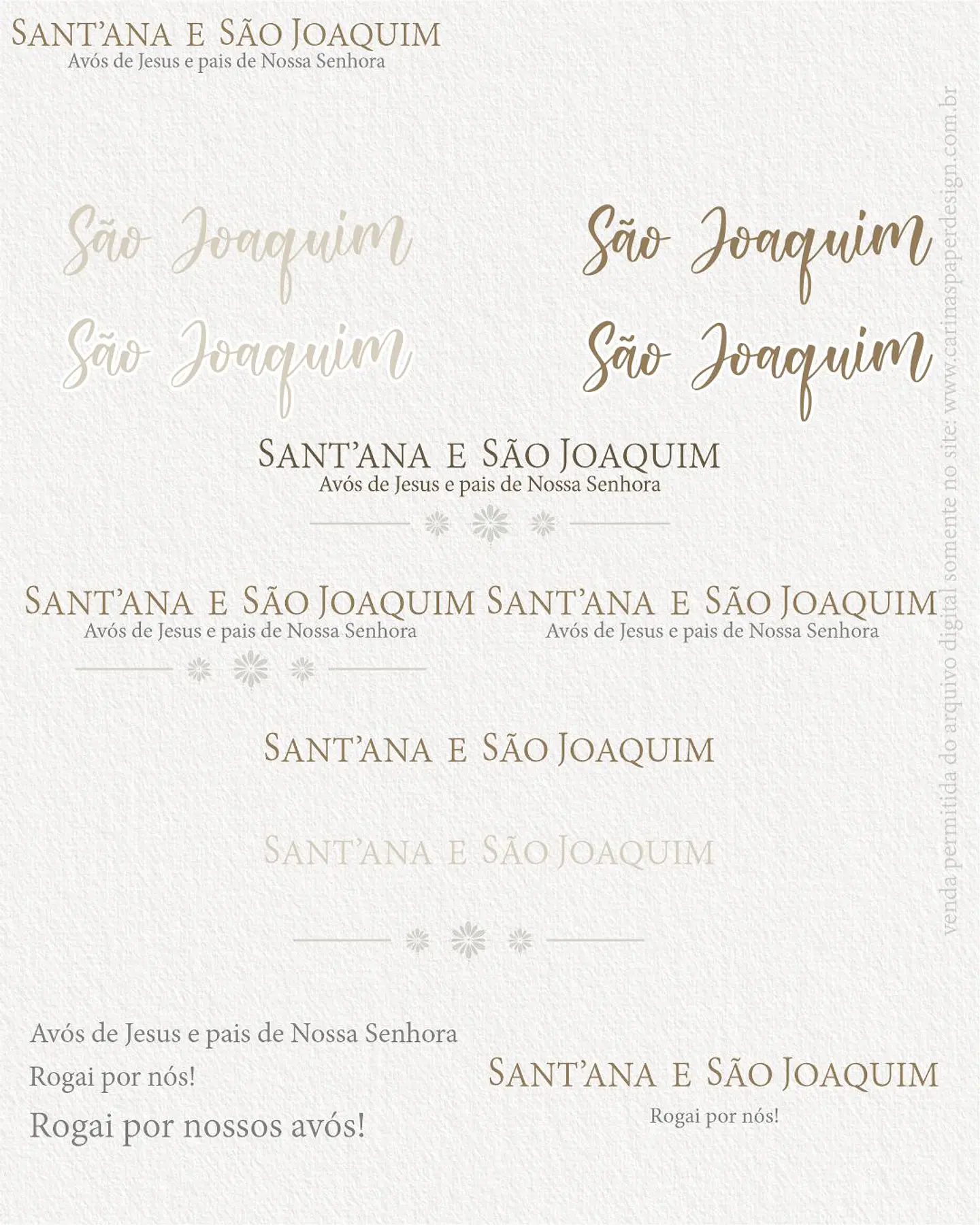 Kit Digital Ilustrações São Joaquim e Santana 5