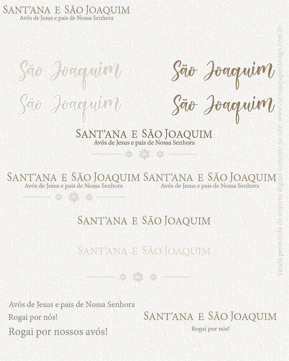 Kit Digital Ilustrações São Joaquim e Santana 5