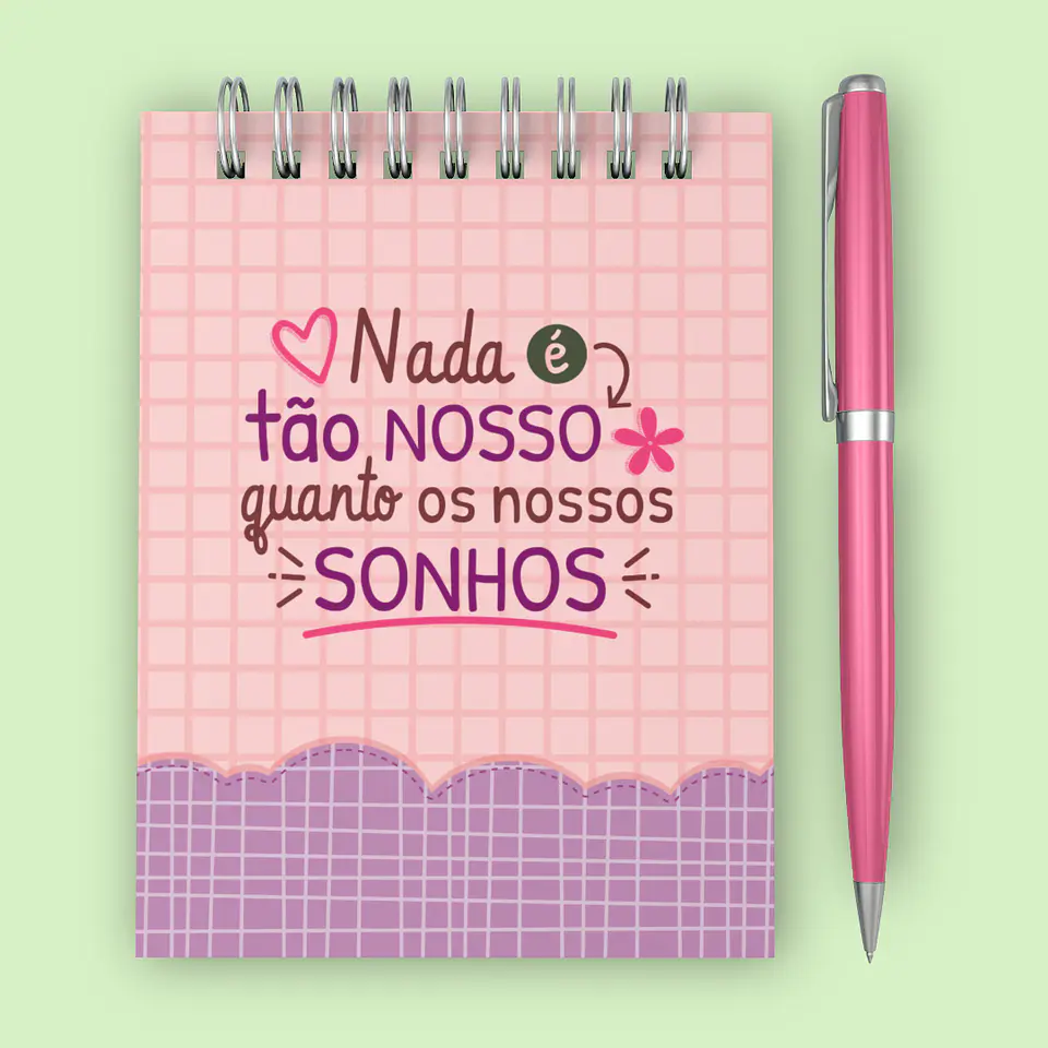Arquivo Bloquinho A6 - wire-o espiral - 10,5 x 14,8cm - Inspirações 24