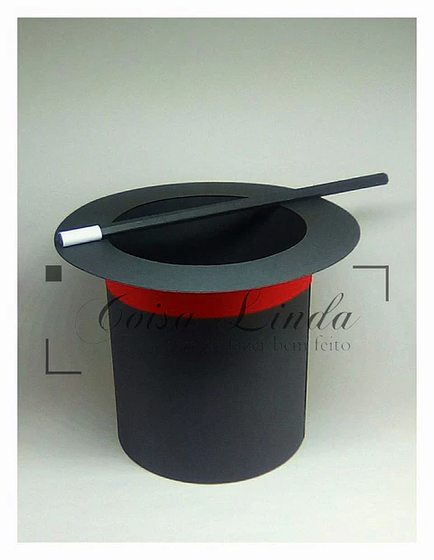 Arquivo de Corte Centro De Mesa Cartola Mágica