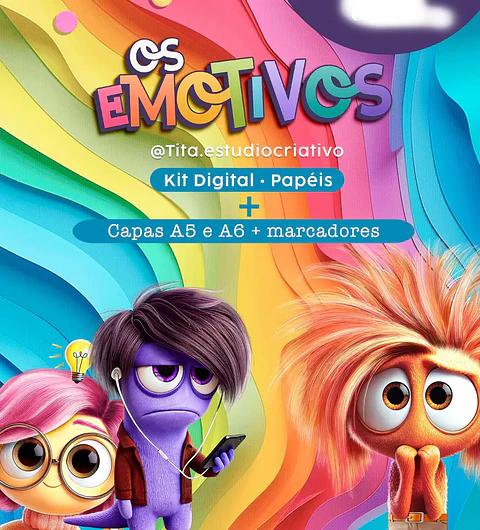 Arquivo Os Emotivos Kit Digital + Capas - Divertidamente