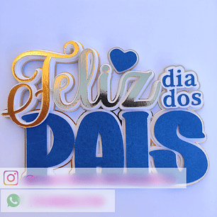 Arquivo Topo de Bolo Dia dos Pais