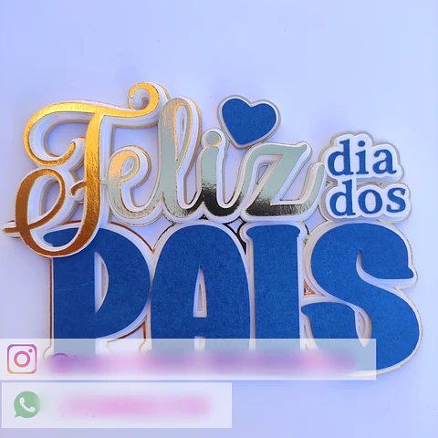 Arquivo Topo de Bolo Dia dos Pais