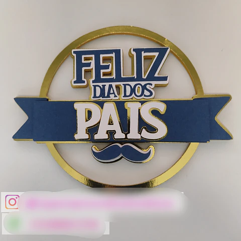 Arquivo Topo de Bolo Dia dos Pais - Circular